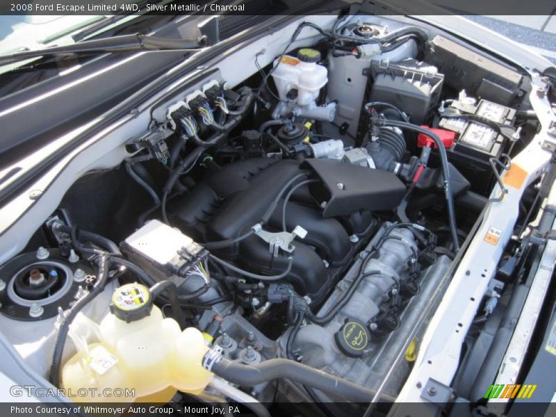 Silver Metallic / Charcoal 2008 Ford Escape Limited 4WD