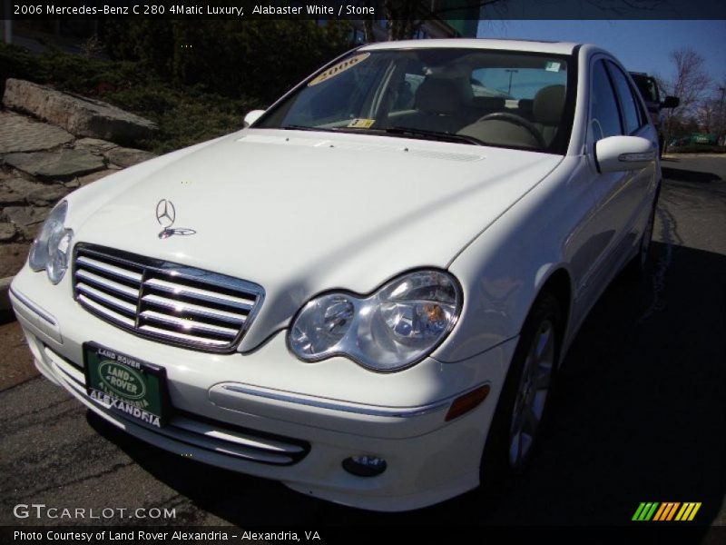 Alabaster White / Stone 2006 Mercedes-Benz C 280 4Matic Luxury