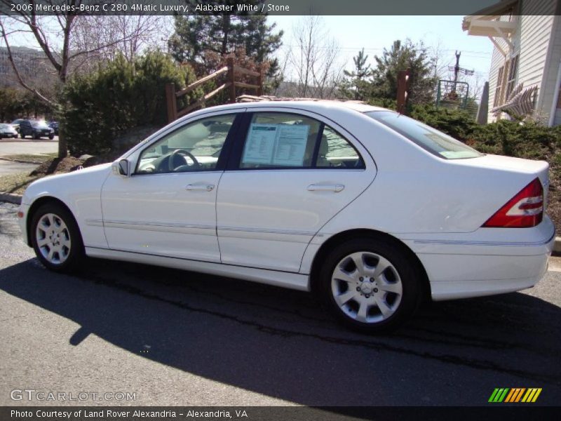 Alabaster White / Stone 2006 Mercedes-Benz C 280 4Matic Luxury