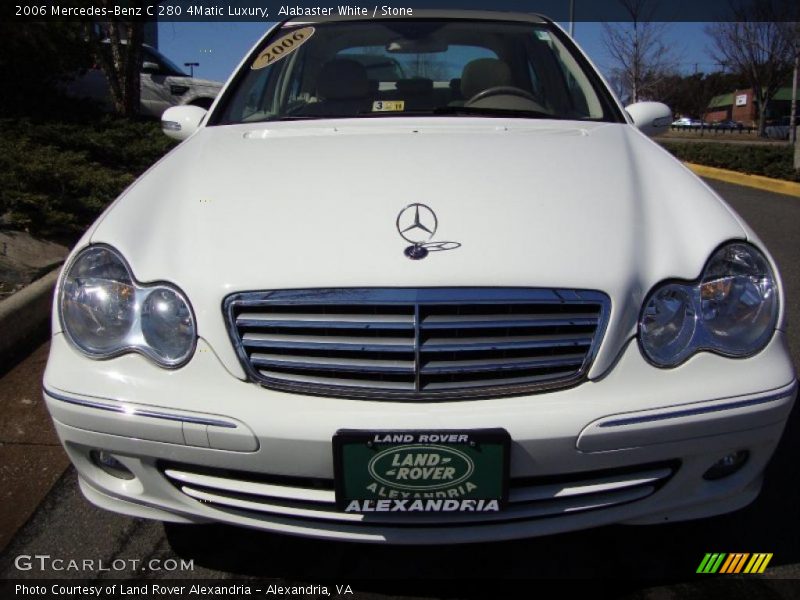 Alabaster White / Stone 2006 Mercedes-Benz C 280 4Matic Luxury