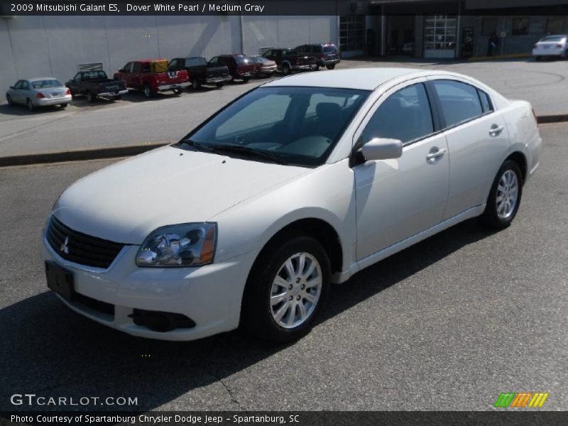 Dover White Pearl / Medium Gray 2009 Mitsubishi Galant ES