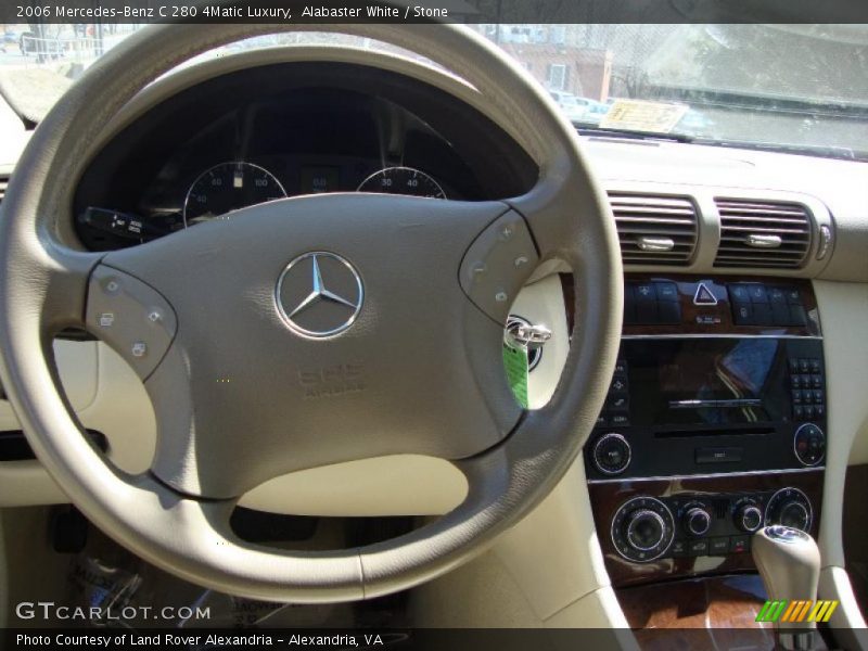 Alabaster White / Stone 2006 Mercedes-Benz C 280 4Matic Luxury