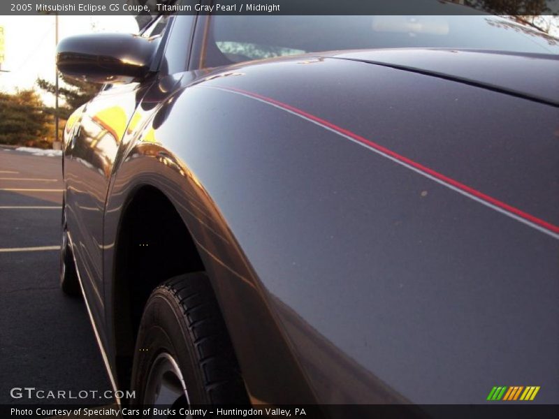 Titanium Gray Pearl / Midnight 2005 Mitsubishi Eclipse GS Coupe