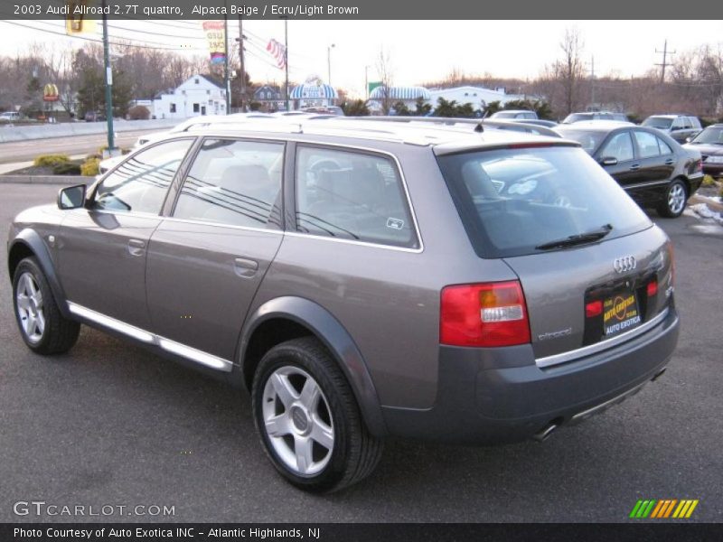 Alpaca Beige / Ecru/Light Brown 2003 Audi Allroad 2.7T quattro