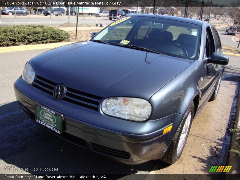 Blue Anthracite Metallic / Grey 2004 Volkswagen Golf GLS 4 Door