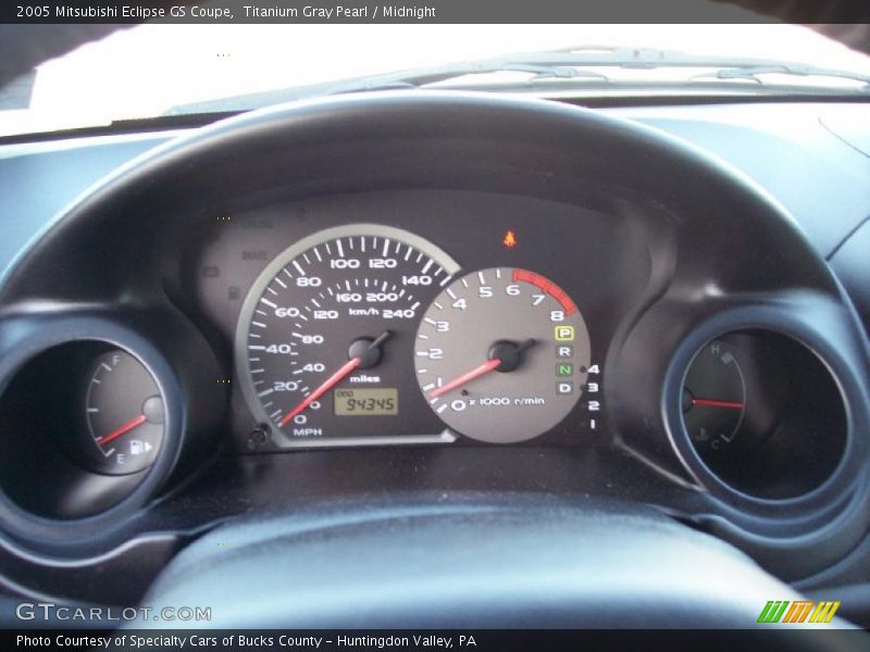 Titanium Gray Pearl / Midnight 2005 Mitsubishi Eclipse GS Coupe