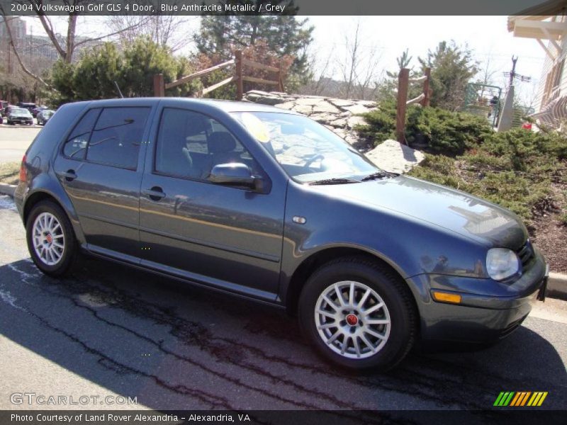 Blue Anthracite Metallic / Grey 2004 Volkswagen Golf GLS 4 Door