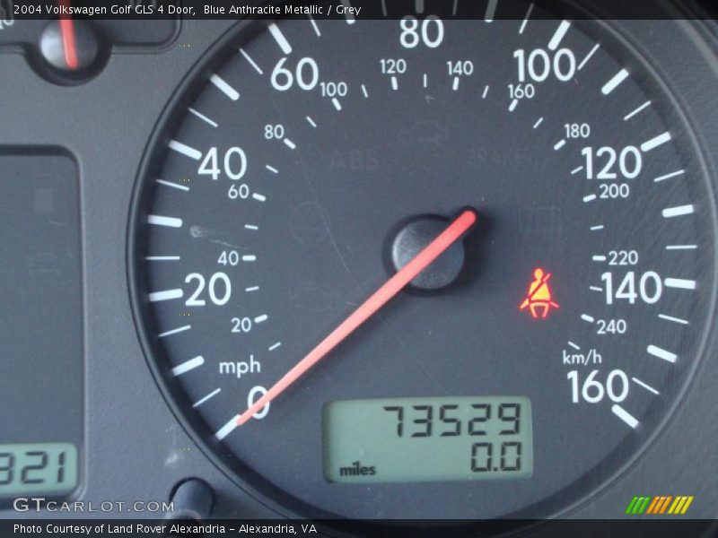 Blue Anthracite Metallic / Grey 2004 Volkswagen Golf GLS 4 Door