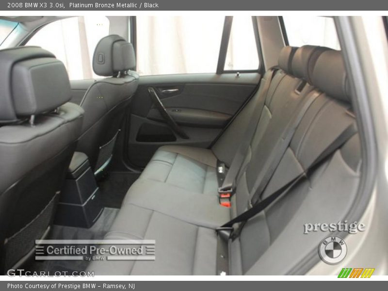 Platinum Bronze Metallic / Black 2008 BMW X3 3.0si