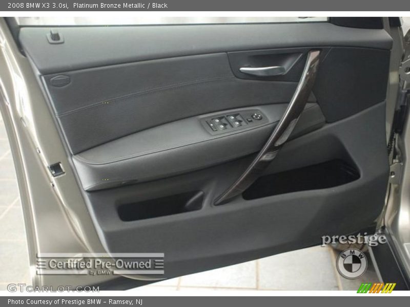 Platinum Bronze Metallic / Black 2008 BMW X3 3.0si