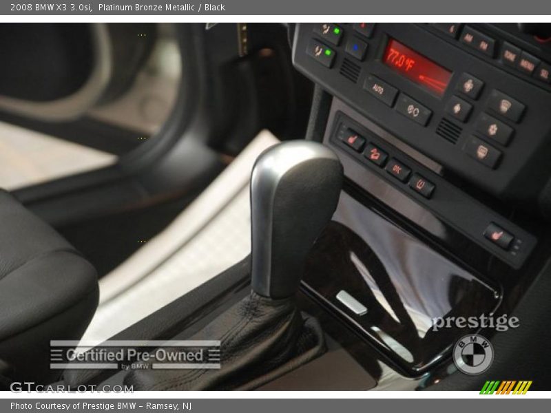Platinum Bronze Metallic / Black 2008 BMW X3 3.0si