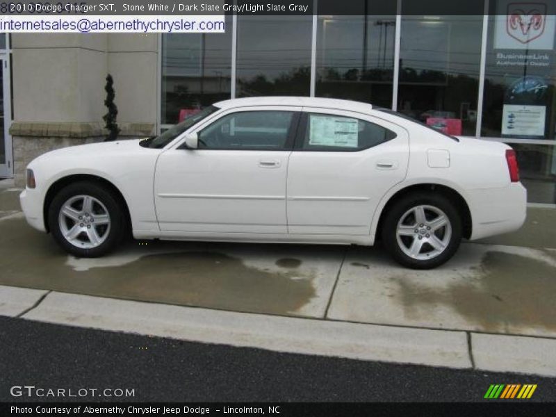 Stone White / Dark Slate Gray/Light Slate Gray 2010 Dodge Charger SXT