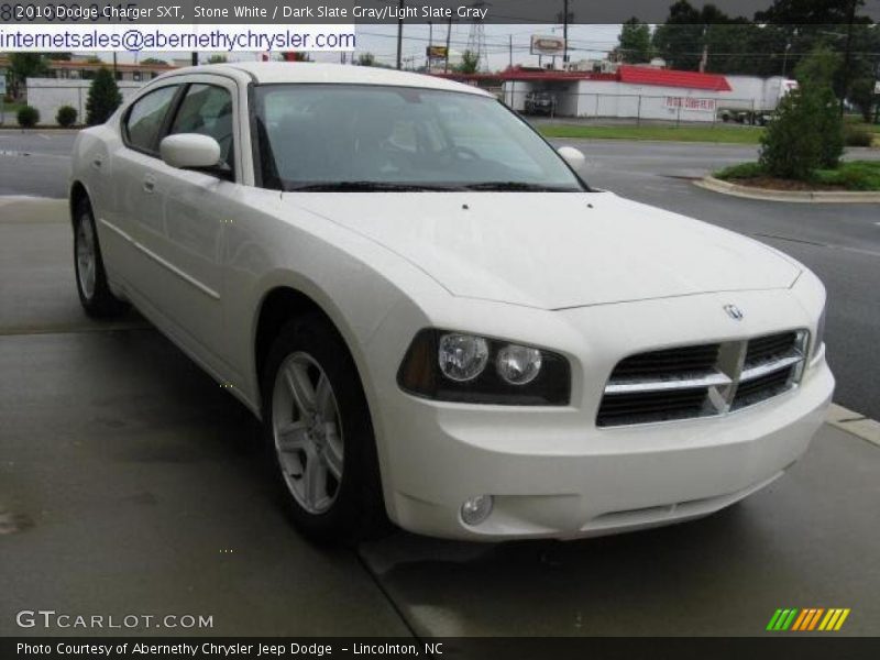 Stone White / Dark Slate Gray/Light Slate Gray 2010 Dodge Charger SXT