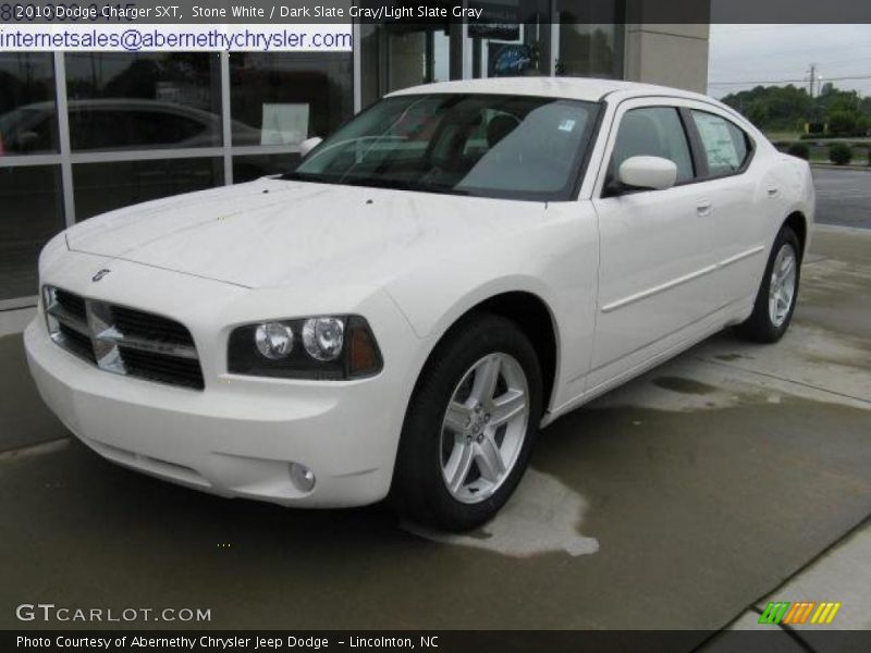 Stone White / Dark Slate Gray/Light Slate Gray 2010 Dodge Charger SXT