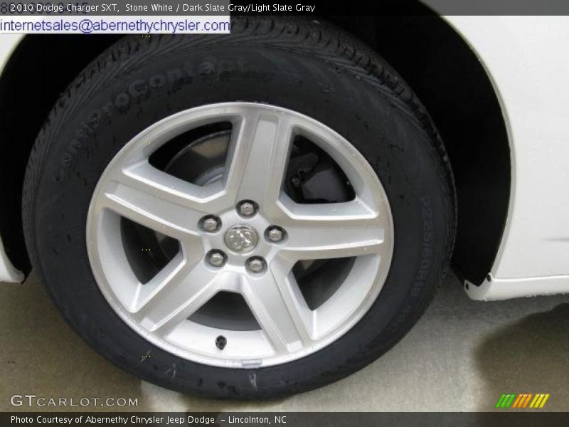 Stone White / Dark Slate Gray/Light Slate Gray 2010 Dodge Charger SXT