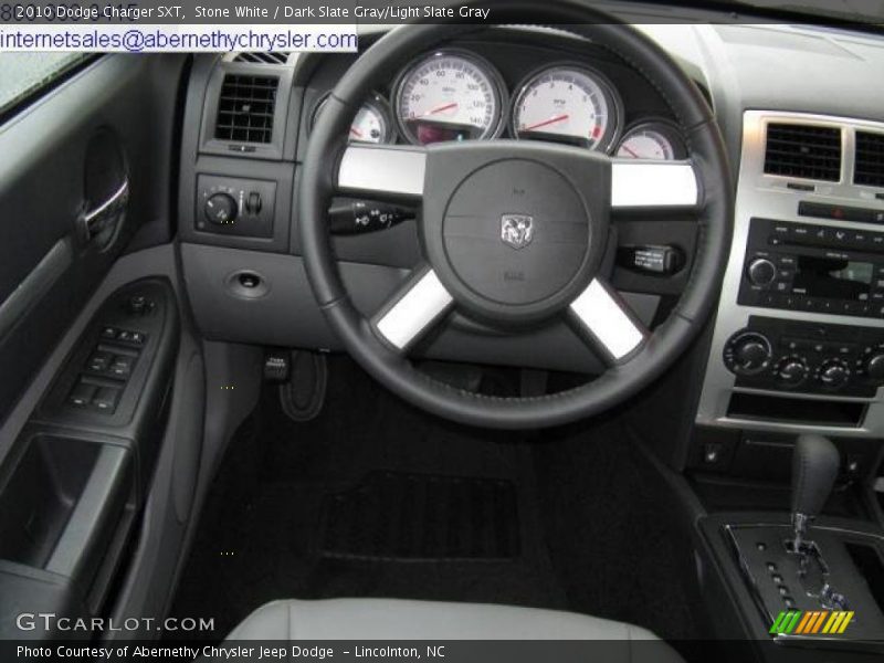 Stone White / Dark Slate Gray/Light Slate Gray 2010 Dodge Charger SXT