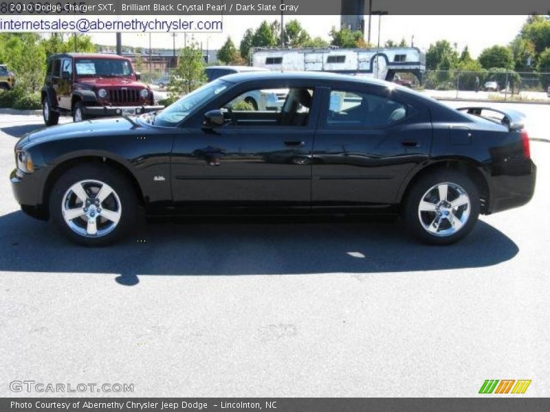 Brilliant Black Crystal Pearl / Dark Slate Gray 2010 Dodge Charger SXT