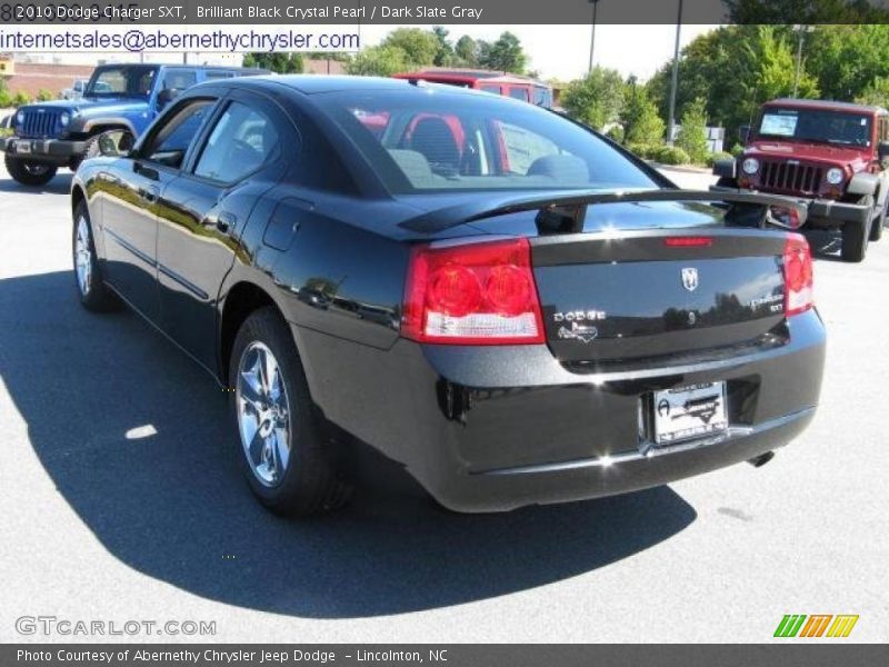 Brilliant Black Crystal Pearl / Dark Slate Gray 2010 Dodge Charger SXT