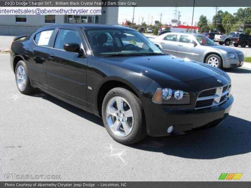 Brilliant Black Crystal Pearl / Dark Slate Gray 2010 Dodge Charger SXT