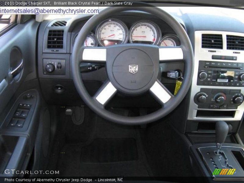 Brilliant Black Crystal Pearl / Dark Slate Gray 2010 Dodge Charger SXT