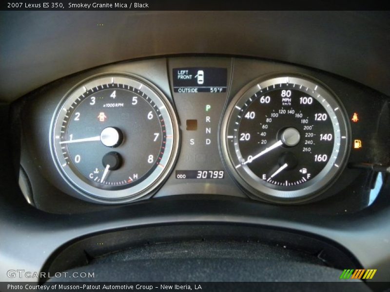 Smokey Granite Mica / Black 2007 Lexus ES 350