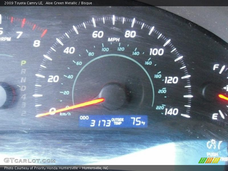 Aloe Green Metallic / Bisque 2009 Toyota Camry LE