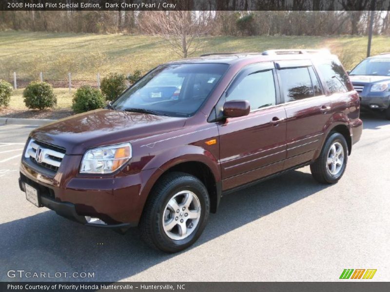 Dark Cherry Pearl / Gray 2008 Honda Pilot Special Edition