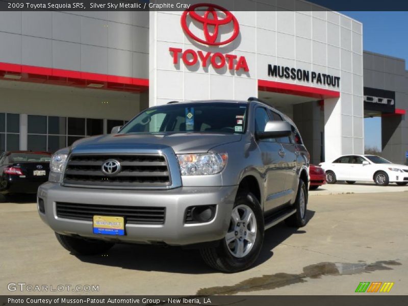 Silver Sky Metallic / Graphite Gray 2009 Toyota Sequoia SR5
