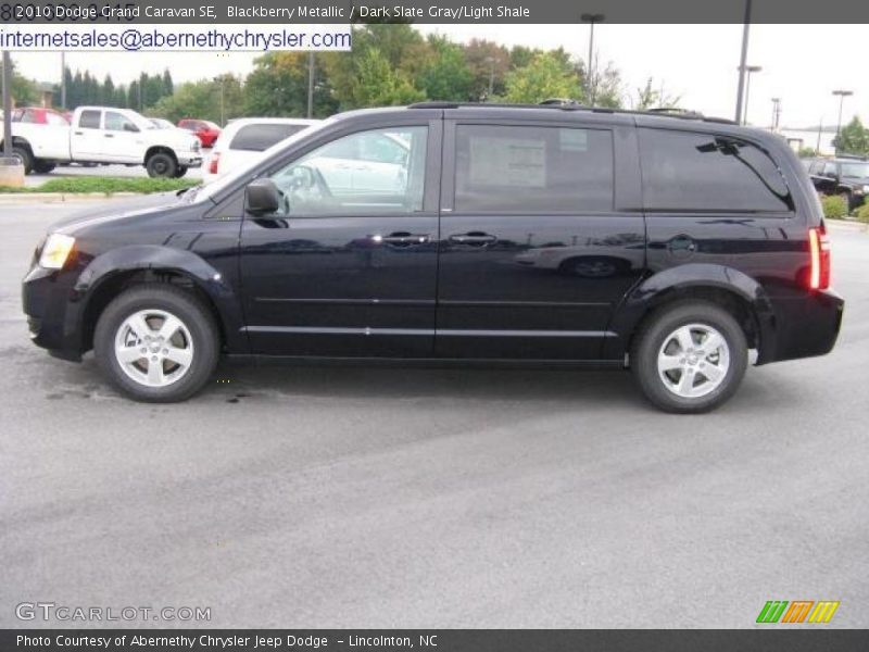 Blackberry Metallic / Dark Slate Gray/Light Shale 2010 Dodge Grand Caravan SE