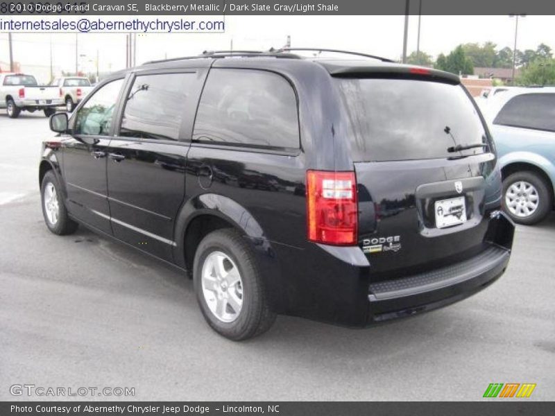Blackberry Metallic / Dark Slate Gray/Light Shale 2010 Dodge Grand Caravan SE