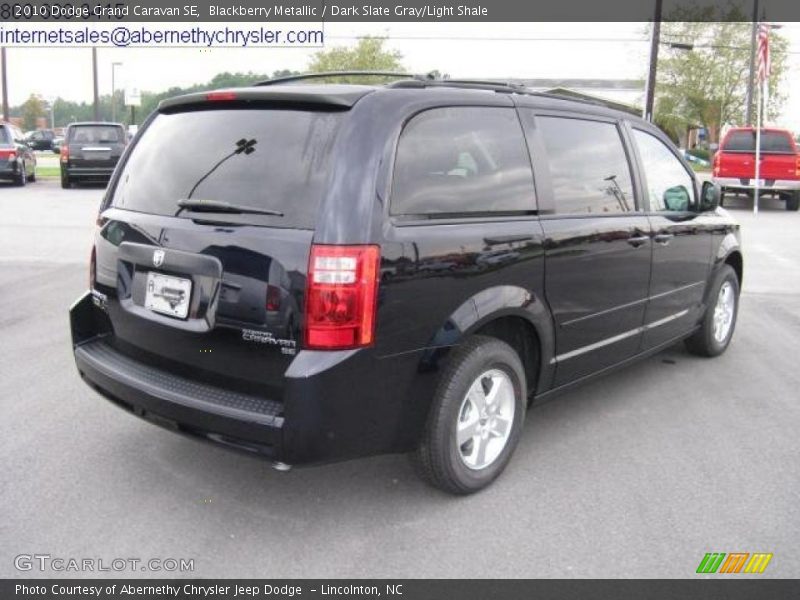 Blackberry Metallic / Dark Slate Gray/Light Shale 2010 Dodge Grand Caravan SE