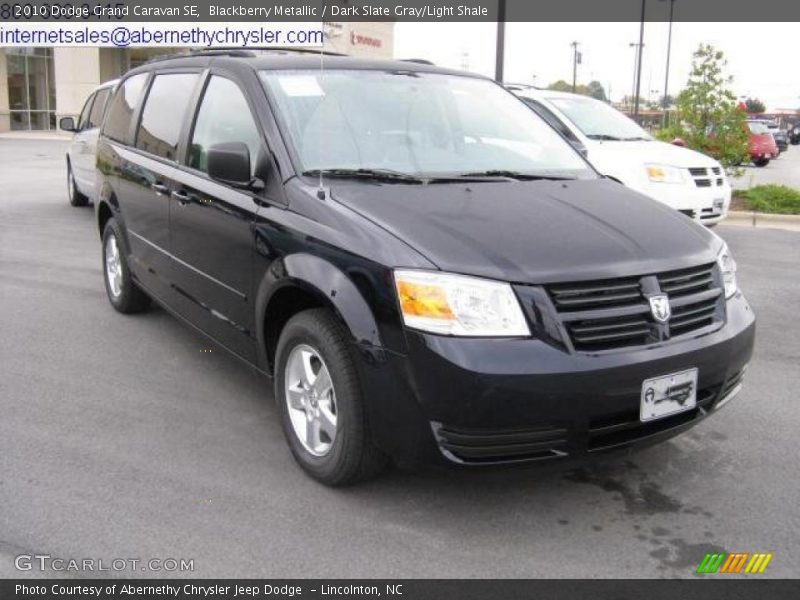 Blackberry Metallic / Dark Slate Gray/Light Shale 2010 Dodge Grand Caravan SE