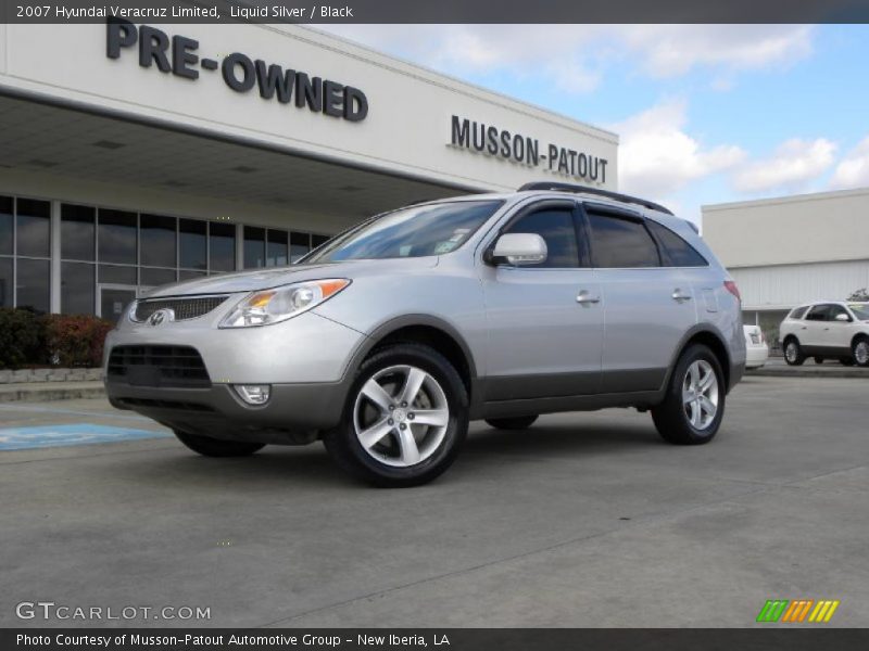 Liquid Silver / Black 2007 Hyundai Veracruz Limited