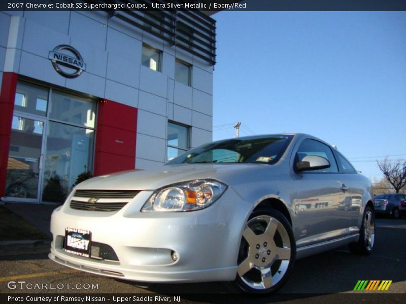 Ultra Silver Metallic / Ebony/Red 2007 Chevrolet Cobalt SS Supercharged Coupe