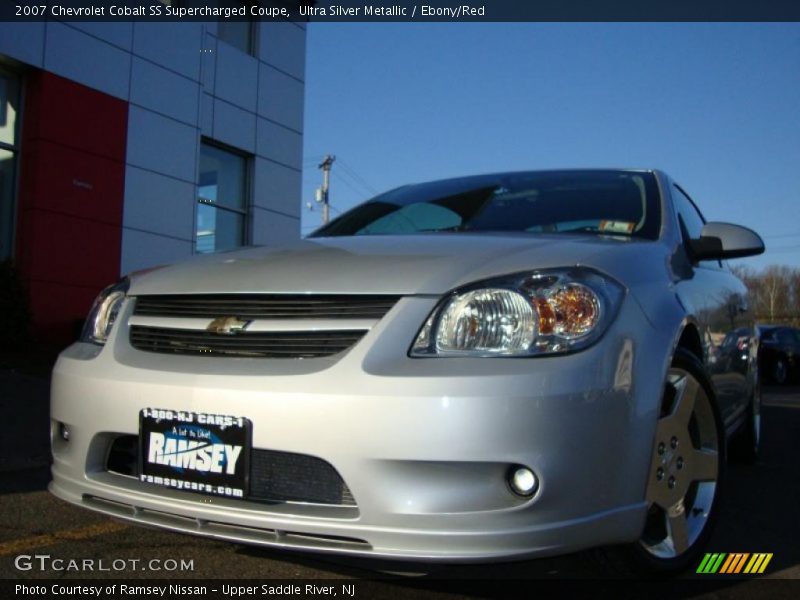 Ultra Silver Metallic / Ebony/Red 2007 Chevrolet Cobalt SS Supercharged Coupe