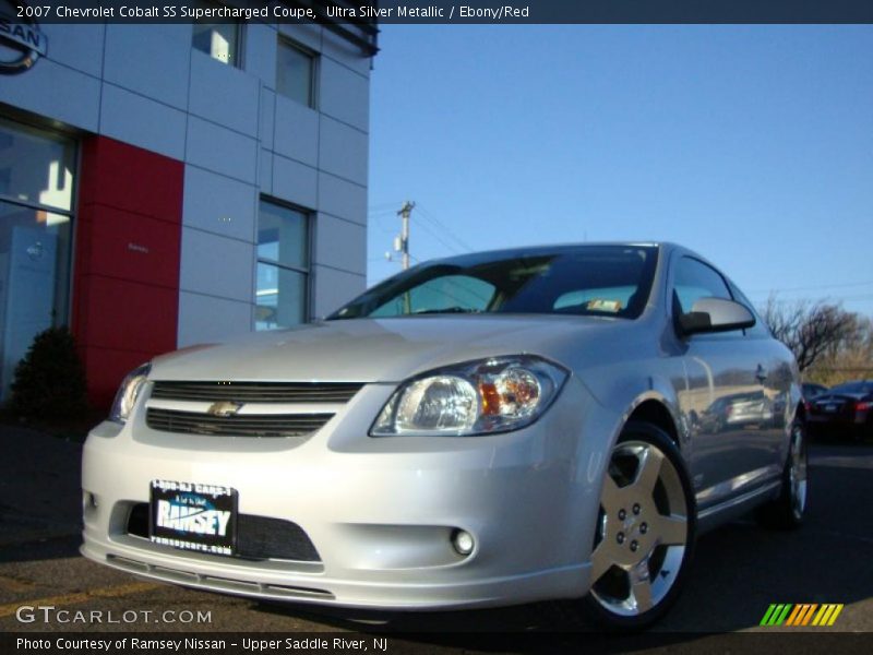 Ultra Silver Metallic / Ebony/Red 2007 Chevrolet Cobalt SS Supercharged Coupe