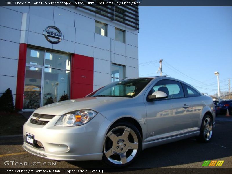 Ultra Silver Metallic / Ebony/Red 2007 Chevrolet Cobalt SS Supercharged Coupe