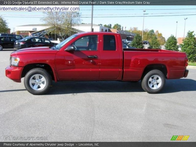 Inferno Red Crystal Pearl / Dark Slate Gray/Medium Slate Gray 2010 Dodge Dakota ST Extended Cab