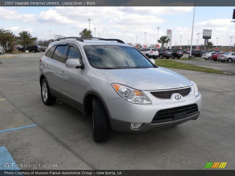 Liquid Silver / Black 2007 Hyundai Veracruz Limited