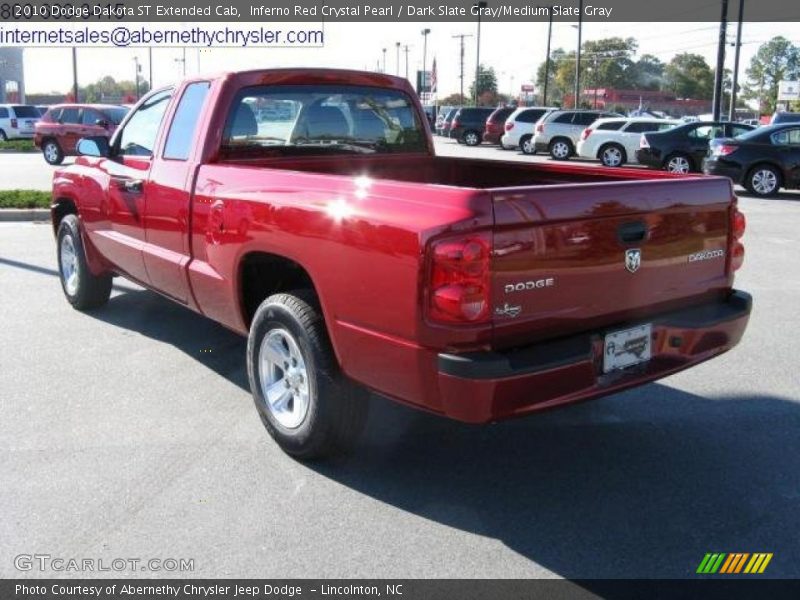 Inferno Red Crystal Pearl / Dark Slate Gray/Medium Slate Gray 2010 Dodge Dakota ST Extended Cab