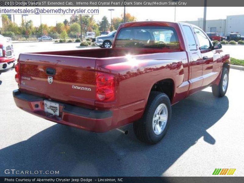 Inferno Red Crystal Pearl / Dark Slate Gray/Medium Slate Gray 2010 Dodge Dakota ST Extended Cab