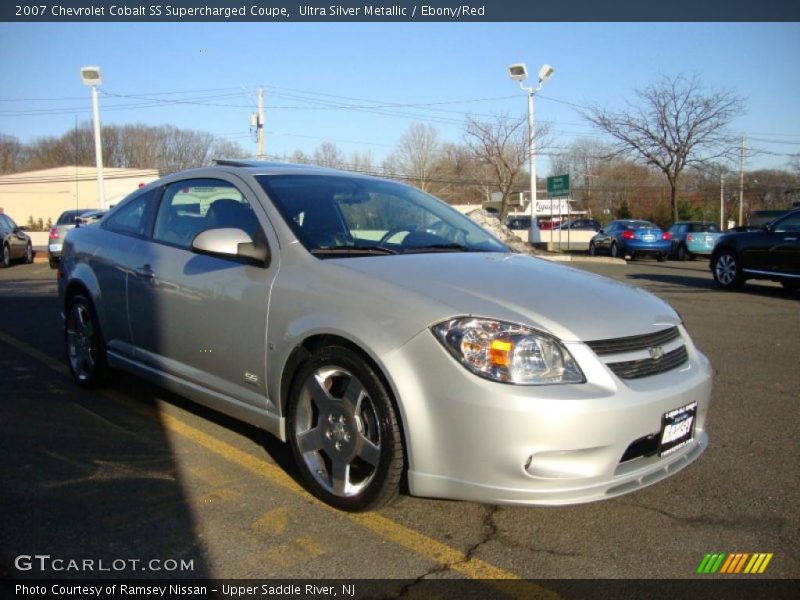 Ultra Silver Metallic / Ebony/Red 2007 Chevrolet Cobalt SS Supercharged Coupe