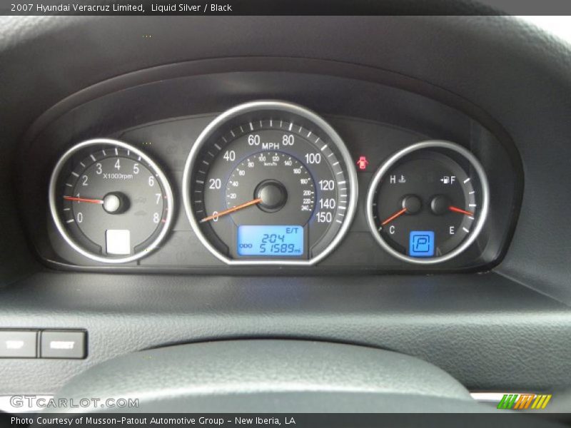 Liquid Silver / Black 2007 Hyundai Veracruz Limited