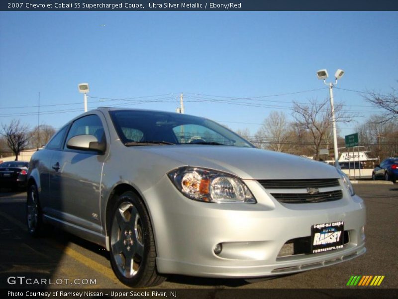 Ultra Silver Metallic / Ebony/Red 2007 Chevrolet Cobalt SS Supercharged Coupe