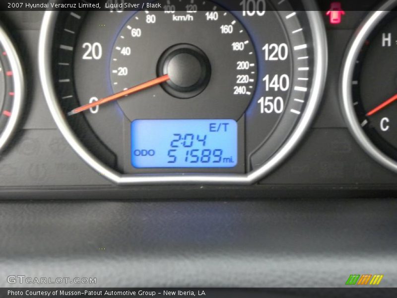 Liquid Silver / Black 2007 Hyundai Veracruz Limited