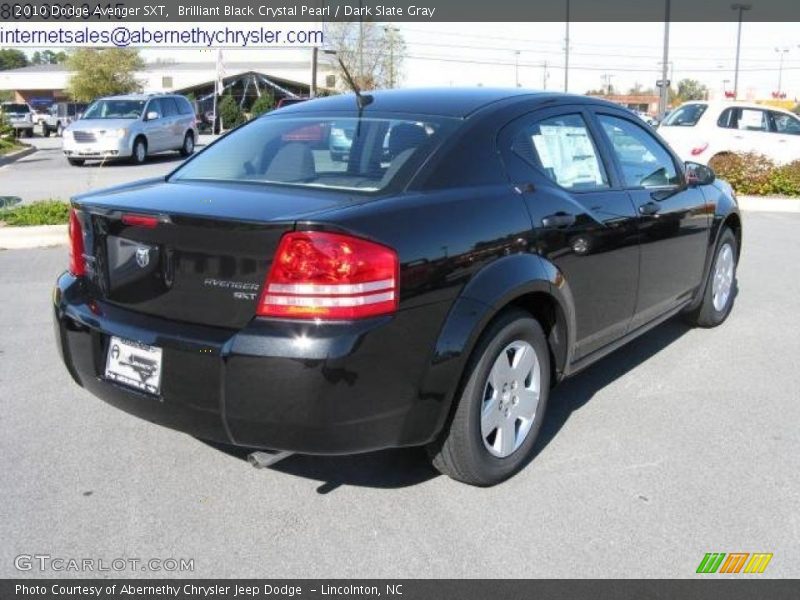 Brilliant Black Crystal Pearl / Dark Slate Gray 2010 Dodge Avenger SXT