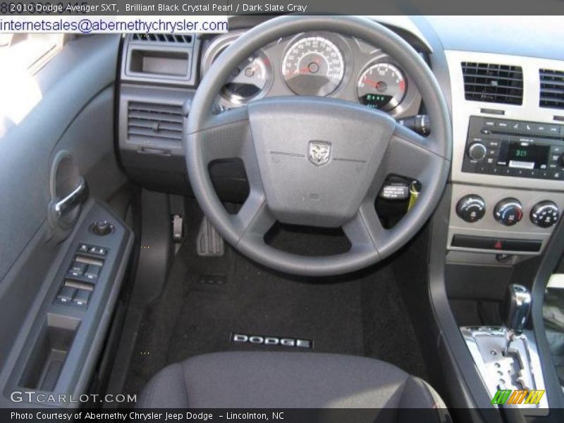 Brilliant Black Crystal Pearl / Dark Slate Gray 2010 Dodge Avenger SXT