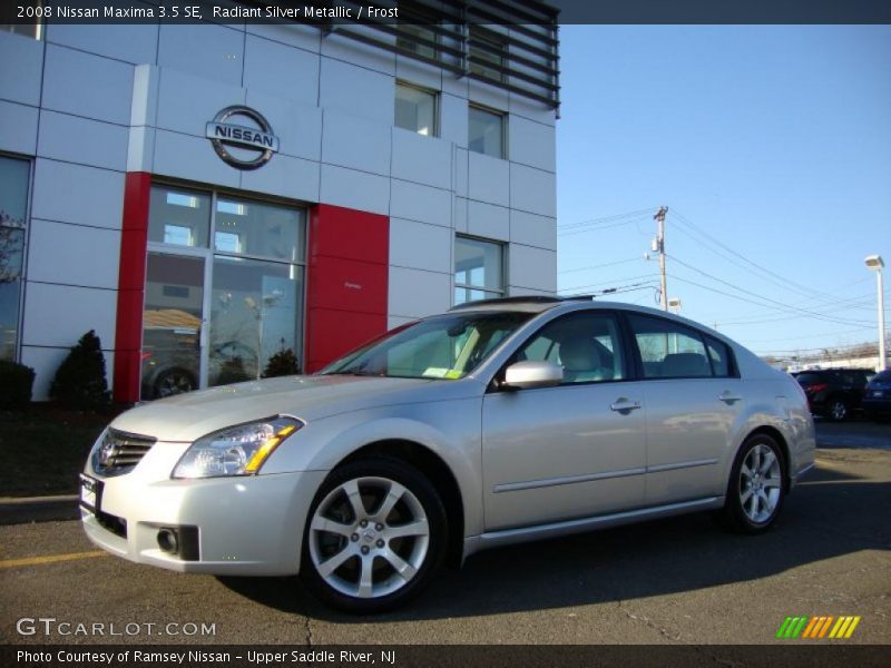 Radiant Silver Metallic / Frost 2008 Nissan Maxima 3.5 SE