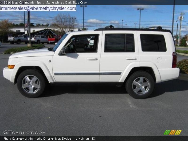 Stone White / Dark Slate Gray 2010 Jeep Commander Sport