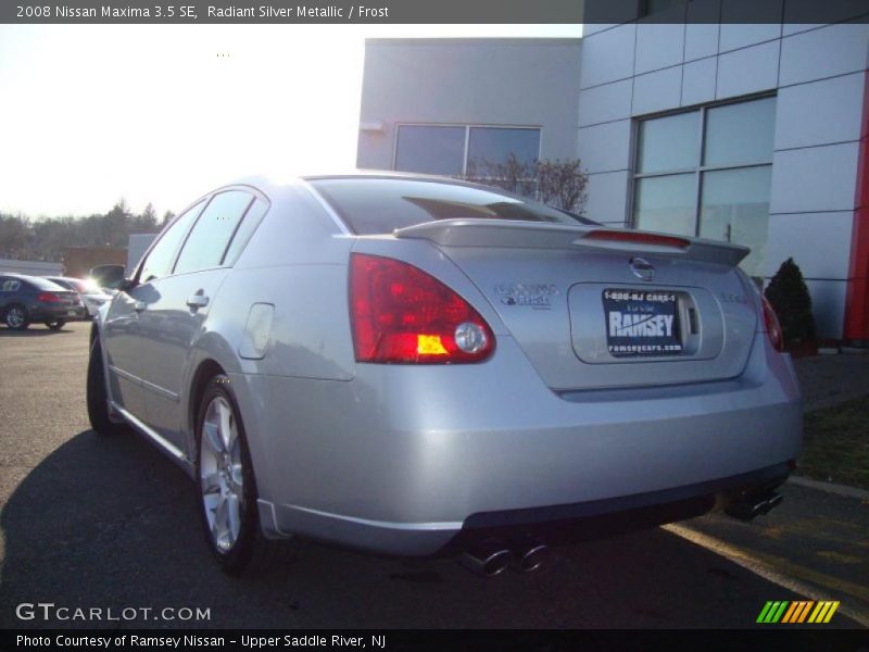 Radiant Silver Metallic / Frost 2008 Nissan Maxima 3.5 SE
